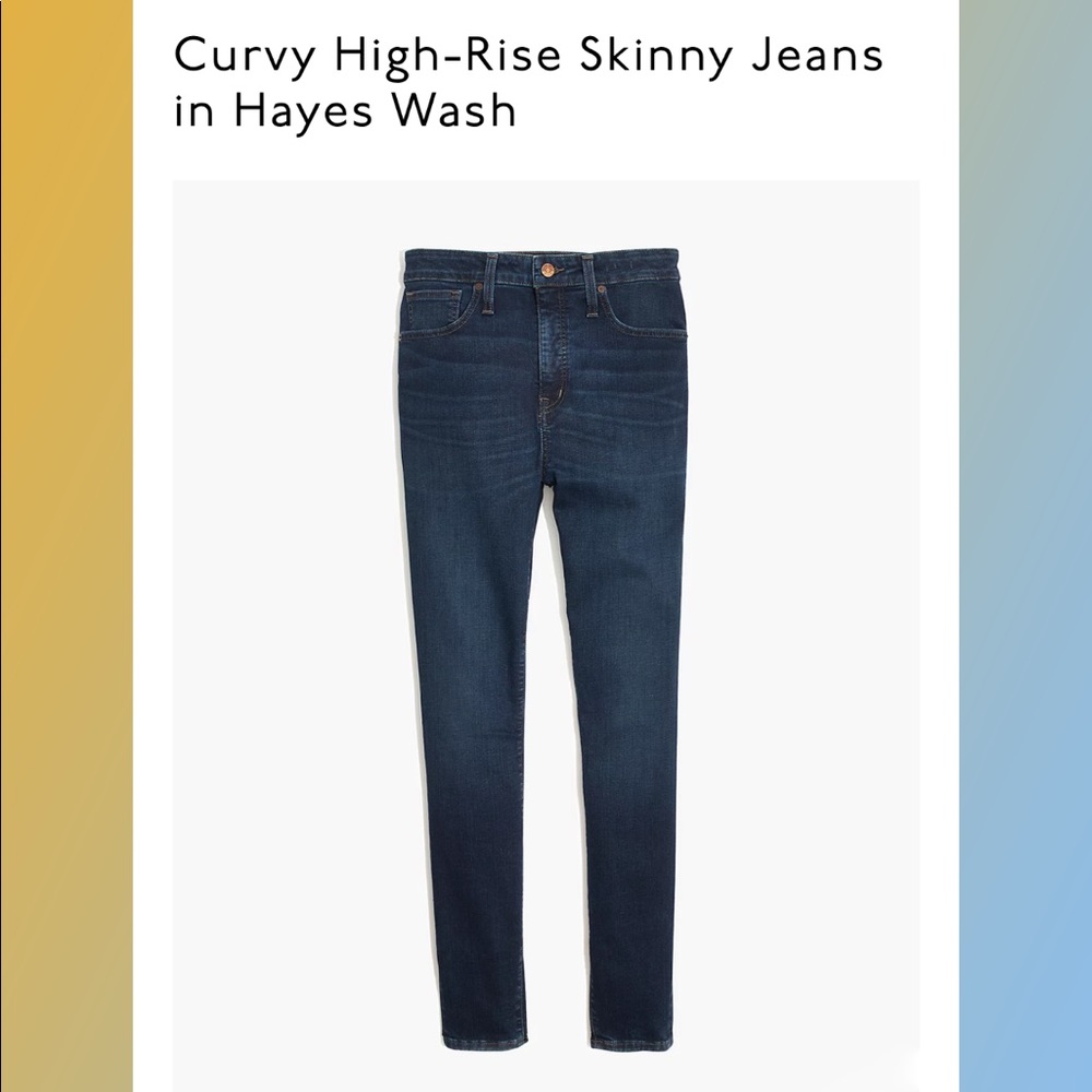 Madewell Curvy High-Rise Skinny Jeans